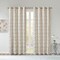 Intelligent Design Raina Total Blackout Metallic Print Grommet Top Curtain Panel